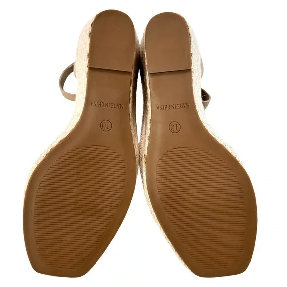 Steve Madden Submit Ankle Strap Espadrille Wedge Sandals Size 10M - Picture 11 of 16